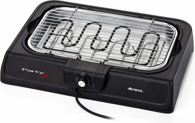 Ariete 723 Party Grill - compacte grill - 2000 Watt - uitneembare vetopvangbak