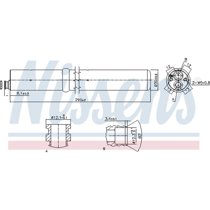 Droger, airconditioningsysteem NISSENS 95555