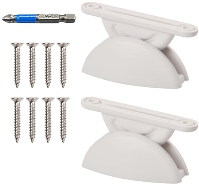 Deurhouders voor Caravan - 2 Stuks met Schroeven en Bit - Ideaal voor Campingaccessoires