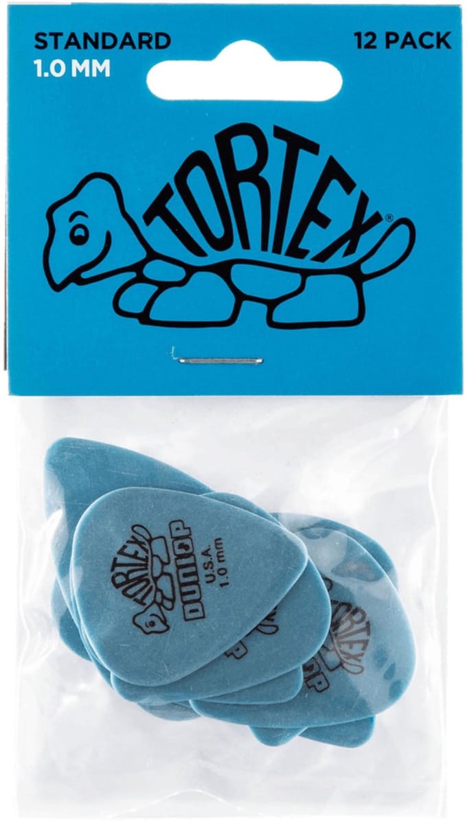 Dunlop Tortex Standard 1.00 Plectrum 12-Pack blauw - Plectra