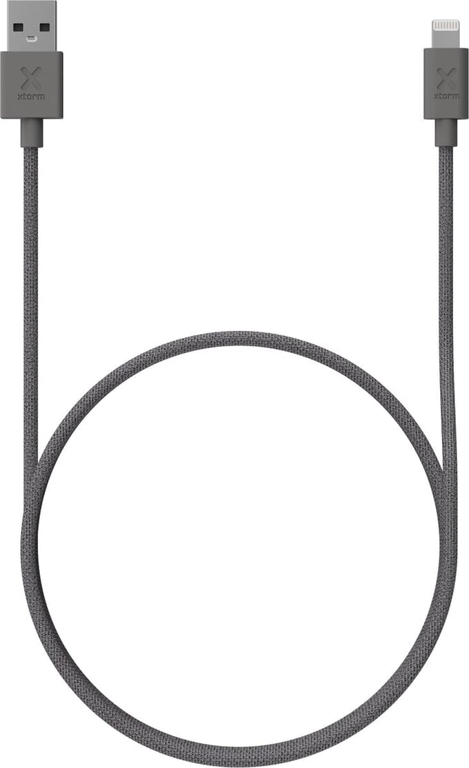 Xtorm Go2 USB naar Lightning Kabel - 1 meter - Grijs