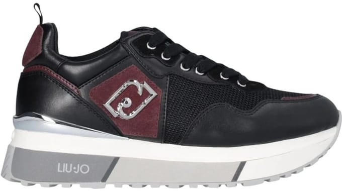 Liu Jo Dames Sneaker Zwart BF5009-PX685/S3813 Maxi Wonder