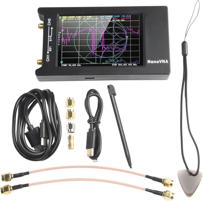 Handheld Vector Netwerk Analyzer met 4 Inch TFT-Scherm - SWR Meter voor HF, VHF en UHF