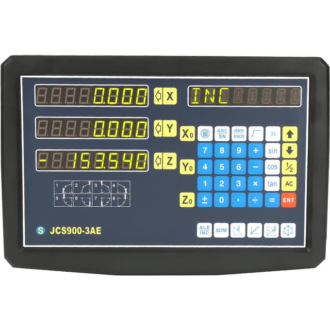 JCS900 3AE 100mm 300mm 500mm Affichage Numérique Encodeur d'Échelle Linéaire black