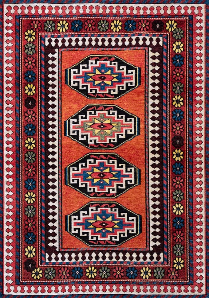 Louis De Poortere vloerkleed Red Mix - rood - 280x390cm