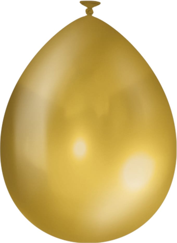 Metallic ballonnen | 25 stuks | Kleur: Goud | Afmeting: 30cm