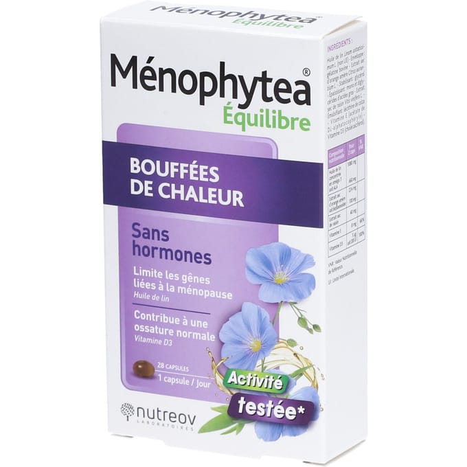 Nutreov Menophytea Opvliegers Zonder Hormonen 28 Capsules