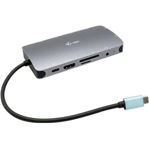 i-Tec - USB-C Travel Nano Dock - HDMI - VGA - Ethernet - USB-A - Audio/Mic - USB-C oplaadpoort
