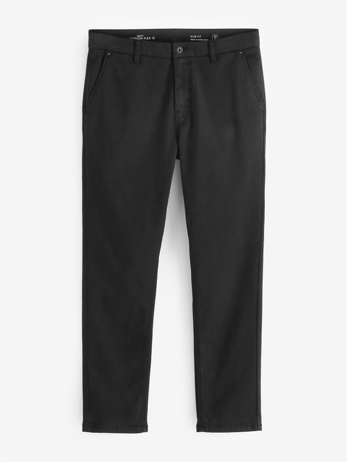 Next - Heren - Slim Fit - Motionflex chino - Zwart