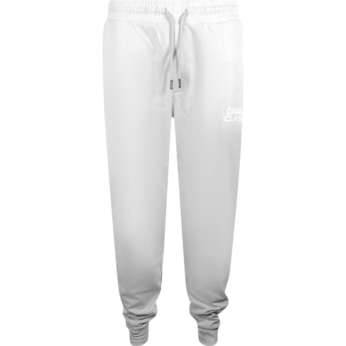 Cavalli Class Bold Logo Lichtgrijze Joggingbroek