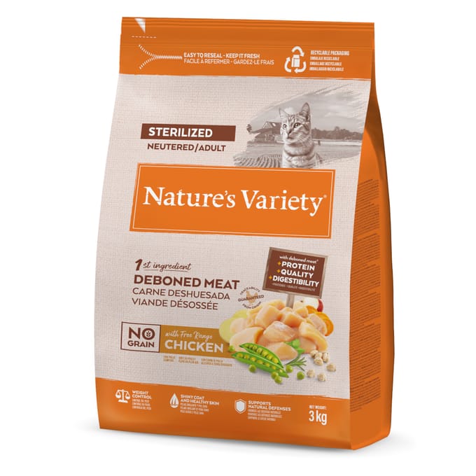 Nature's Variety No Grain Sterilized Scharrelkip - 3 kg