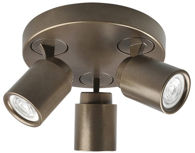 Freelight - Spot Razza 3 lichts Ø 21 cm GU10 brons goud