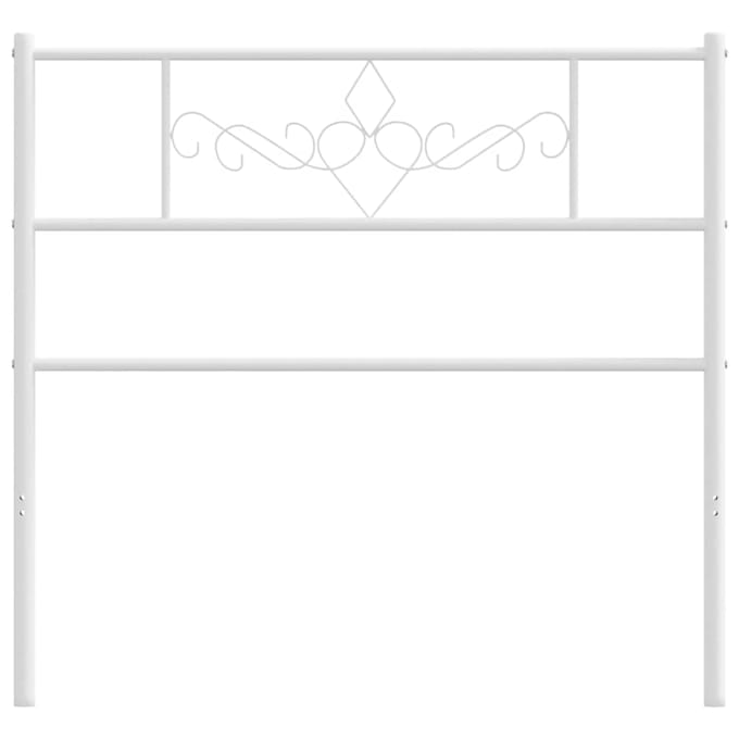 vidaXL Vervangend hoofdbord 107 cm metaal wit