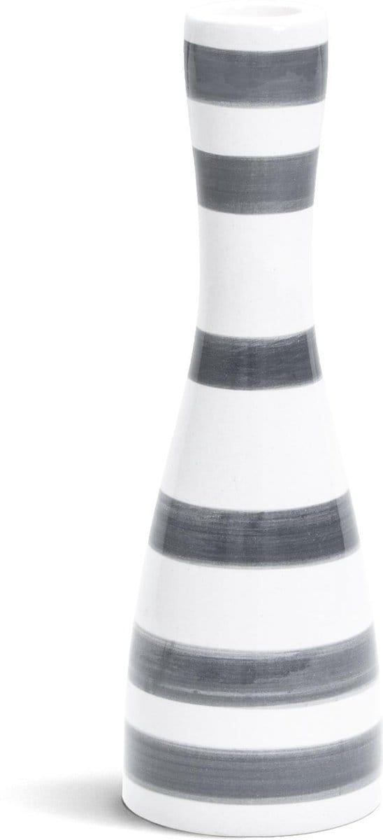 Kahler Design Omaggio Kandelaar - Hoogte 20 cm - Graniet Grijs/Wit