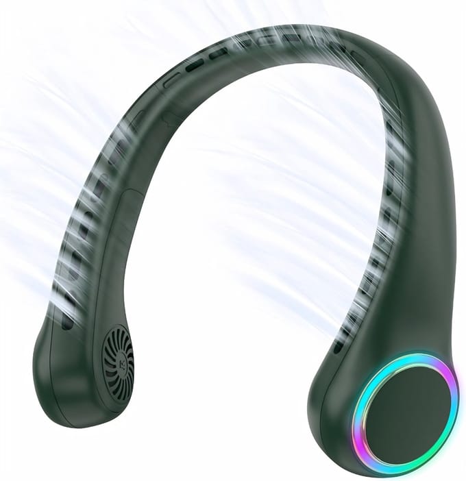 DnA® Ventilator - Nek Ventilator - Nekventilator - Zwart - 6cm x 21cm x 21cm