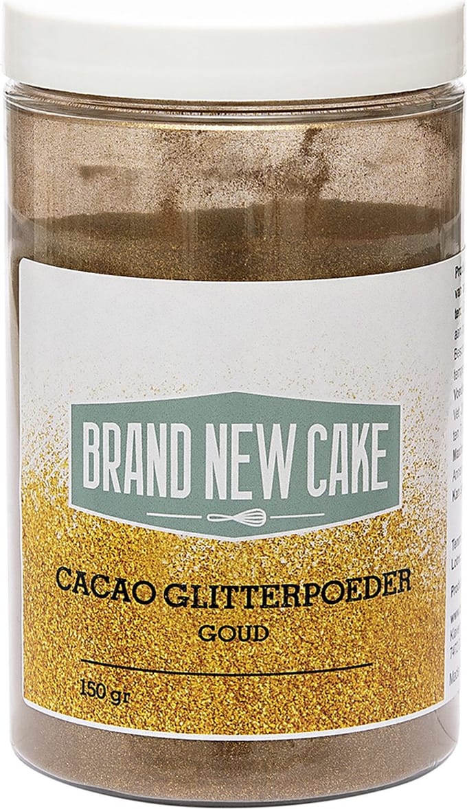 BrandNewCake Cacao Glitterpoeder Goud 150g**