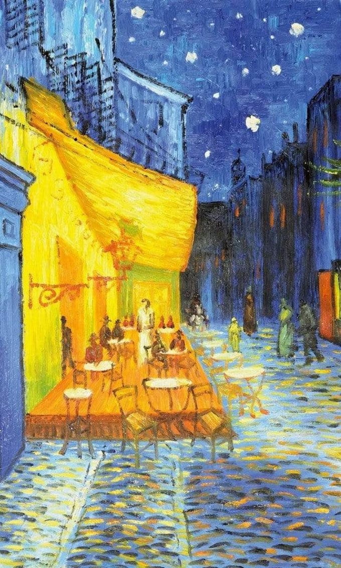 Fotobehang - Cafe Terrace 150x250cm - Vliesbehang