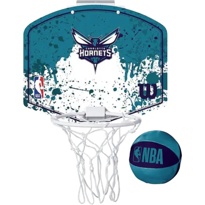Wilson Team Mini Hoop Nba Hornets Set Met Bal En Mini-basket Veelkleurig