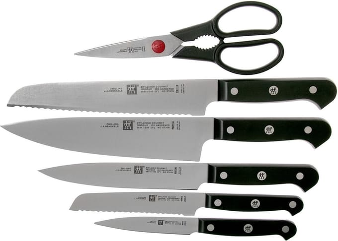 Zwilling Gourmet messenblok 6-delig - met KiS technologie - Essenhout