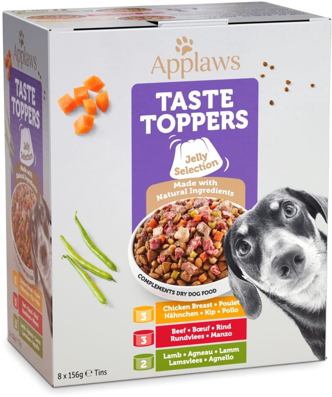 Applaws Dog Taste Toppers Multipack in gelei 8 x 156 gr.