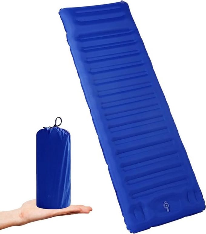 Zelfopblazende Campingmat - Ultralicht Ontwerp Met Ingebouwde Voetpomp