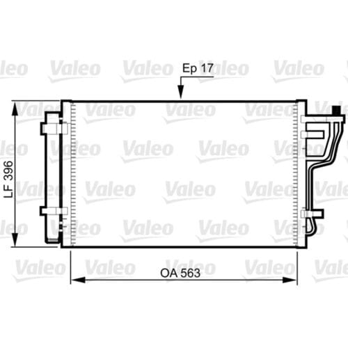 Condensator, airconditioning VALEO 814351