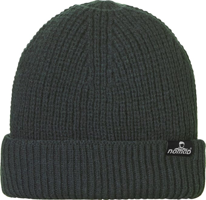 NOMAD® Turoa Muts Heren | One Size | Groen | Rib-gebreid | Wolmix