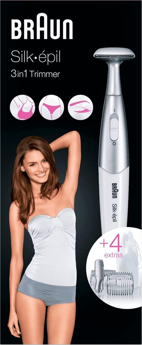Braun FG1100 White Met 4 Extra's - Bikinitrimmer