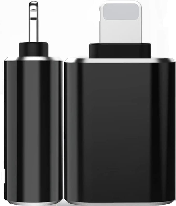 DrPhone C15 - Lightning USB 3.0 OTG - Adapter - Converter USB 3.0 - Geschikt Voor IOS Smartphone & Tablet - Zwart