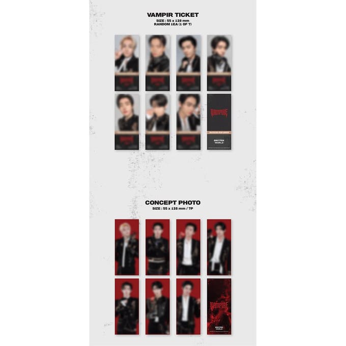 [Précommande] ENHYPEN - [COLLECTION DE CARTES COUPON DU MONDE] VAMPIRE BASIC ver. red