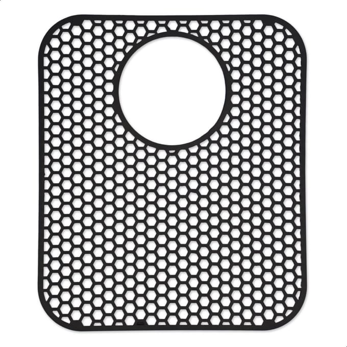 Bodo® Gootsteenmat - Rechthoekig - Zwart - 34 x 29 cm