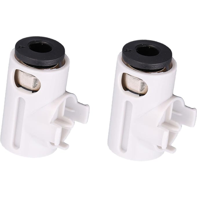 2 STUKS PTFE Buis Connector Vervanging voor Bambu Lab A1 Mini 3D Printer X-as Motor Keramische Ring Zelf smerende Voeding black