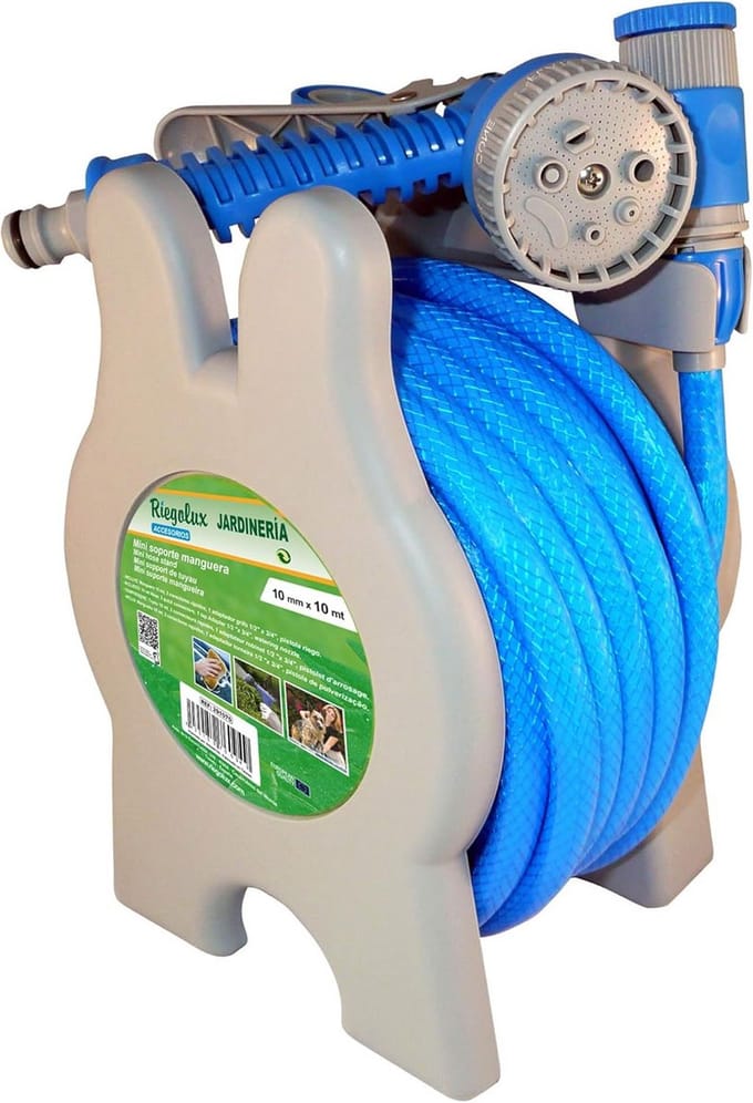 Mini Slanghouder voor Tuin - 10 mm x 10 m Compleet met Accessoires
