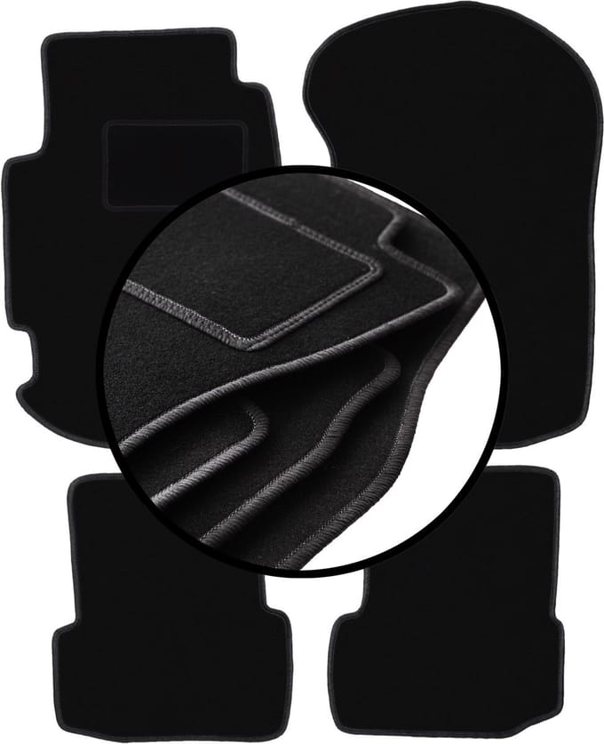 Set veloursmatten voor: Ford Escort MK7 hatchback, stationwagen (1995-2002)