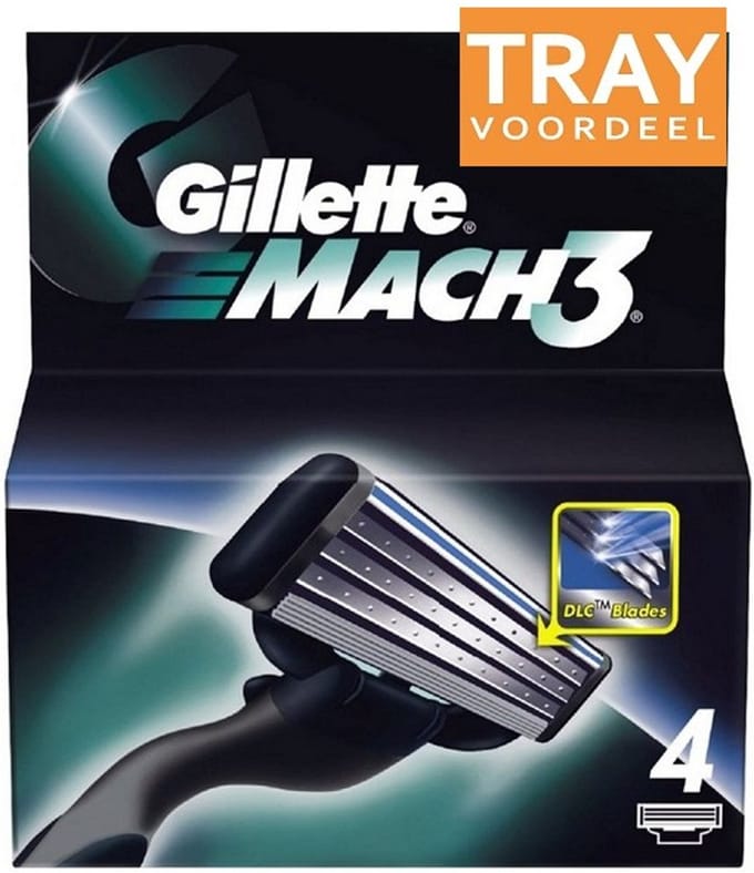 GILLETTE MACH 3 SCHEERMESJES 10 X 4 STUKS