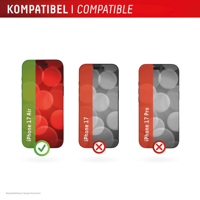 Displex Screenprotector Real Glass Full Cover geschikt voor Apple iPhone Air