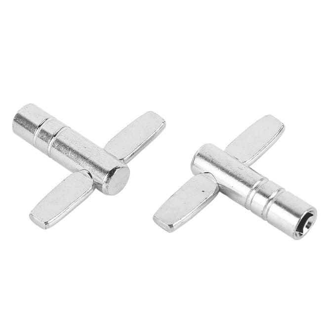 2 stuks Drumsleutel Metaal Multifunctioneel Draagbaar Eenvoudig te Bedienen Drumstemleutel Stemapparaat white