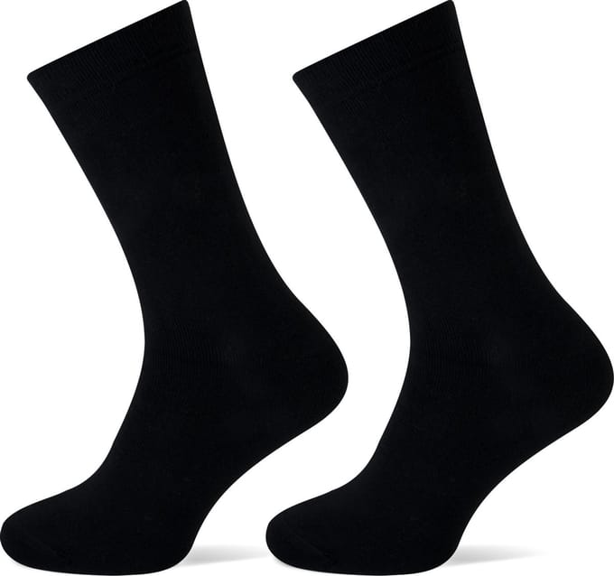 Teckel - Dames Sokken - Badstof zool - 2-Pack - Maat 36/42 - Zwart