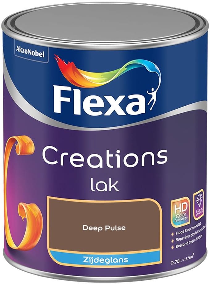 Flexa - Creations Lak Zijdeglans - Deep Pulse - Mengverf - 750 Ml