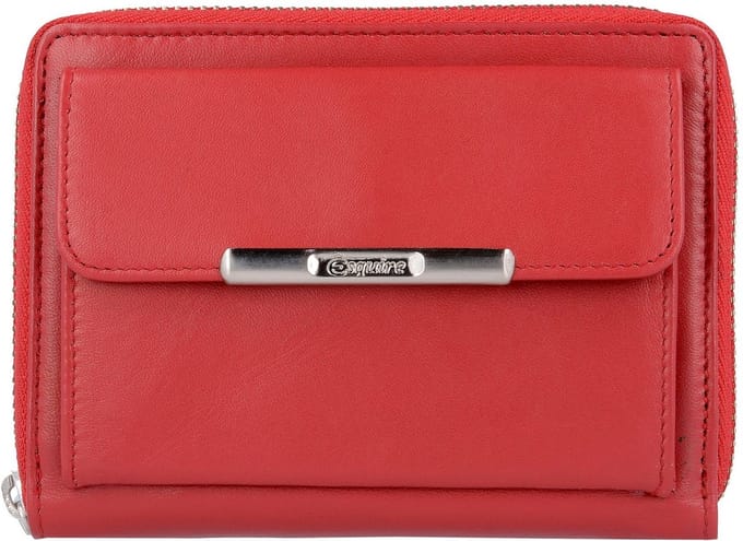 Esquire Helena Portemonnee Leer 12 cm - Dames - Horizontaal - rot