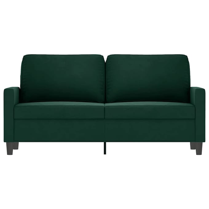 Vidaxl Bank 2-Persoons, Donkergroen, 140 Cm, Bekleed met Fluweel
