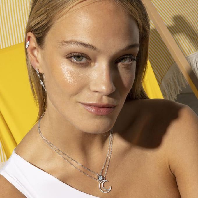 Luxenter Gerhodineerd Briljant Zirkonia Ketting - Ceol