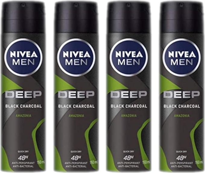 NIVEA Deo Spray Deep Amazonia 4 x 150 ml