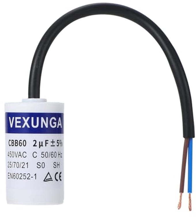 Condensator 2uF 450V AC motorcondensator 30x51MM voor pompen en machines