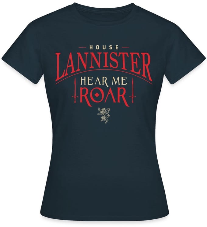 Game Of Thrones Huis Lannister Hear Me Roar T-Shirt Dames