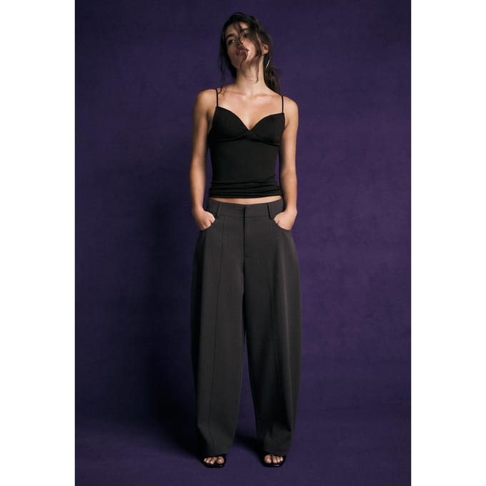 Stradivarius Barrel-broek  Paars 40
