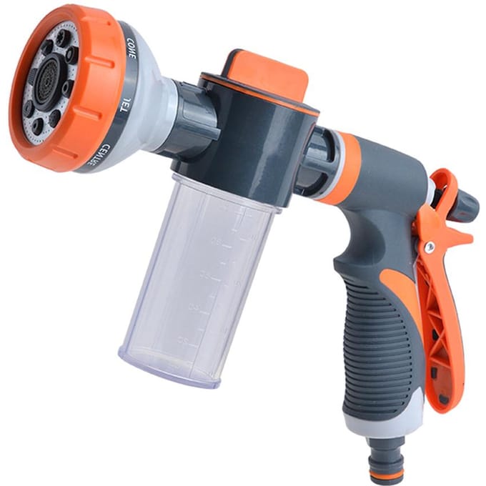 Auto Waterwasser Hogedrukslang Schuimsproeier Schuimsproeier Zeepdispenser Tuinbewateringsgereedschap black