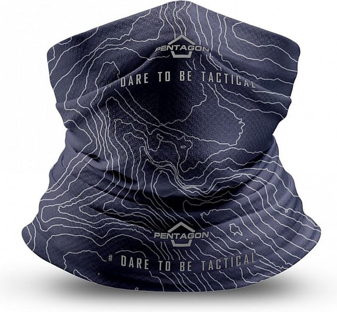 Pentagon Skiron "Topographic Map" Neck Gaiter
