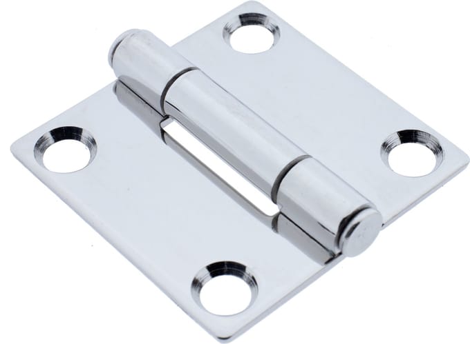 Luikscharnier - 50x50x2 - Rvs 304 - Knoop boven