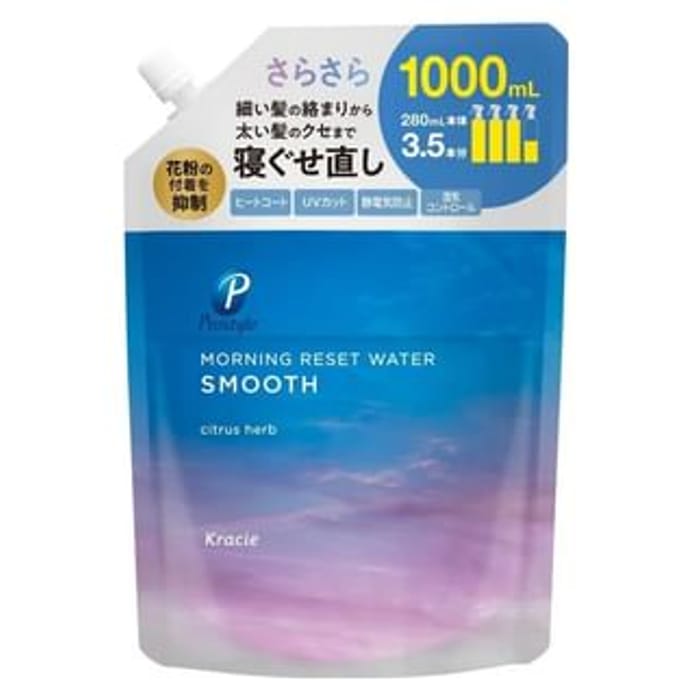 Kracie - Morning Reset Hair Styling Water Smooth Citrus Herb 1000ml Refill